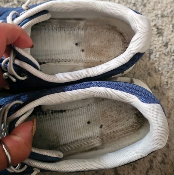 On Cloud Running Womens Blue Cloud 5 Shoe In Denim/White 9 - Picture 10 of 14